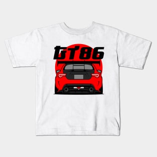 Tuned GT86 Rear Red Kids T-Shirt
